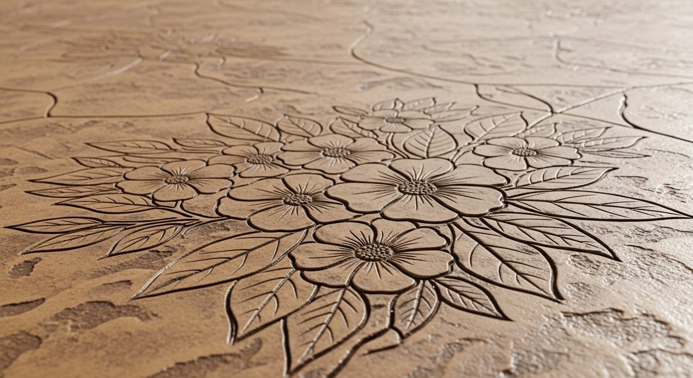 Stamped concrete patio in Massillon, OH